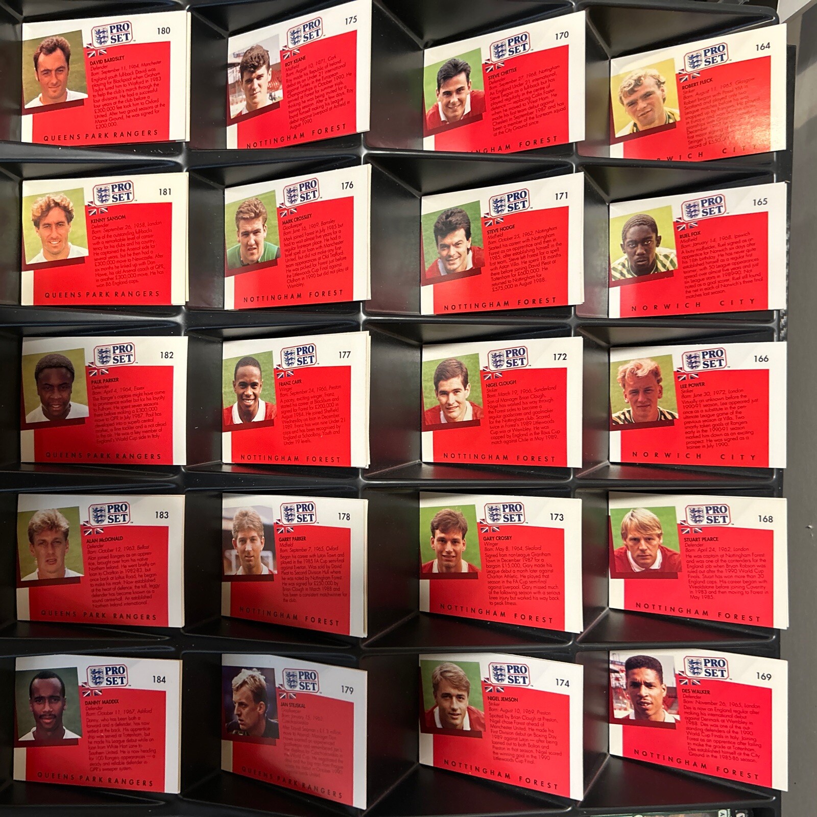 1990-91 Pro Set EPL English League Soccer Cards YOU PICK 1-199