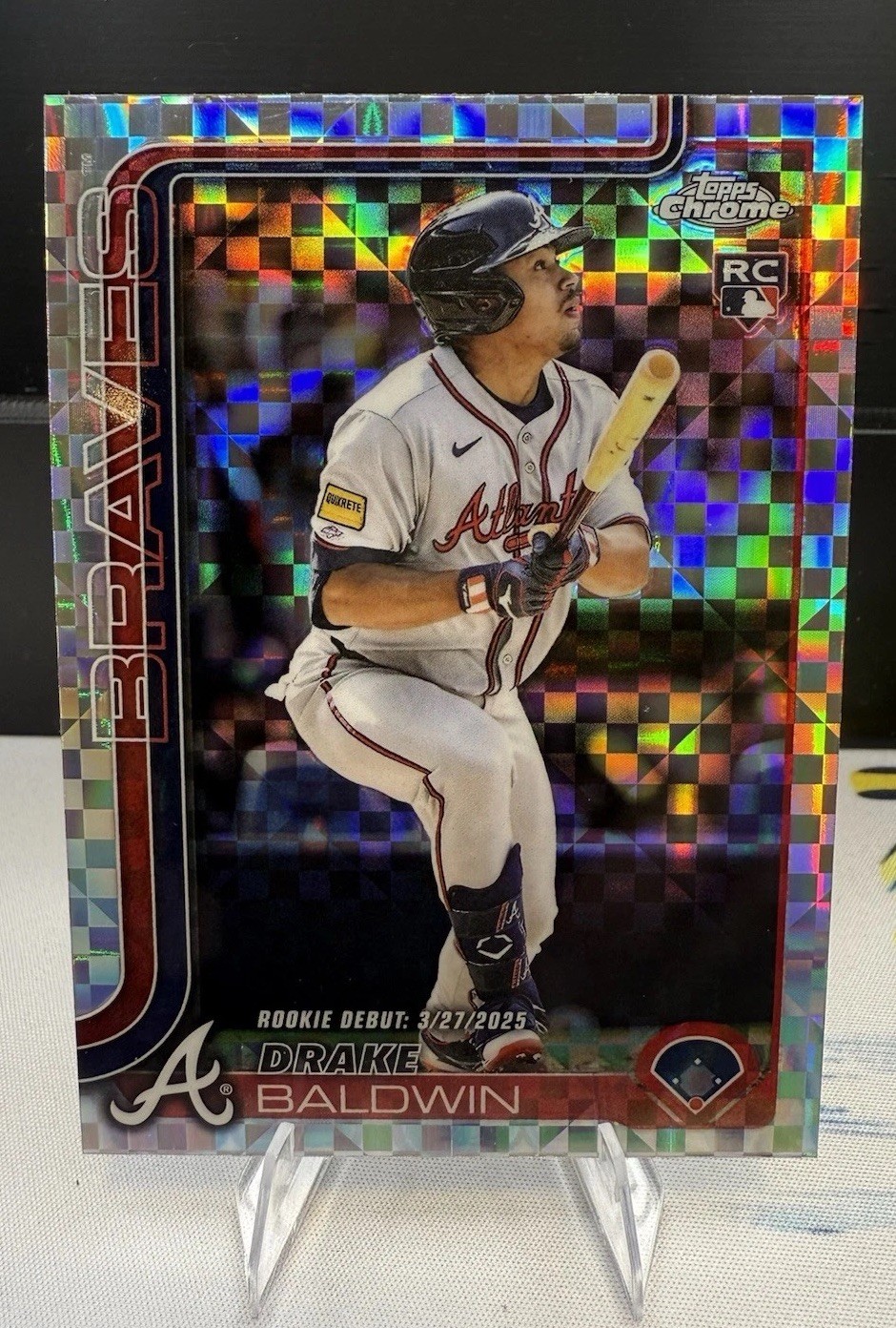 2025 Topps Chrome Update Series – Rookie Debut Drake Baldwin #USC88 X-Fractor…