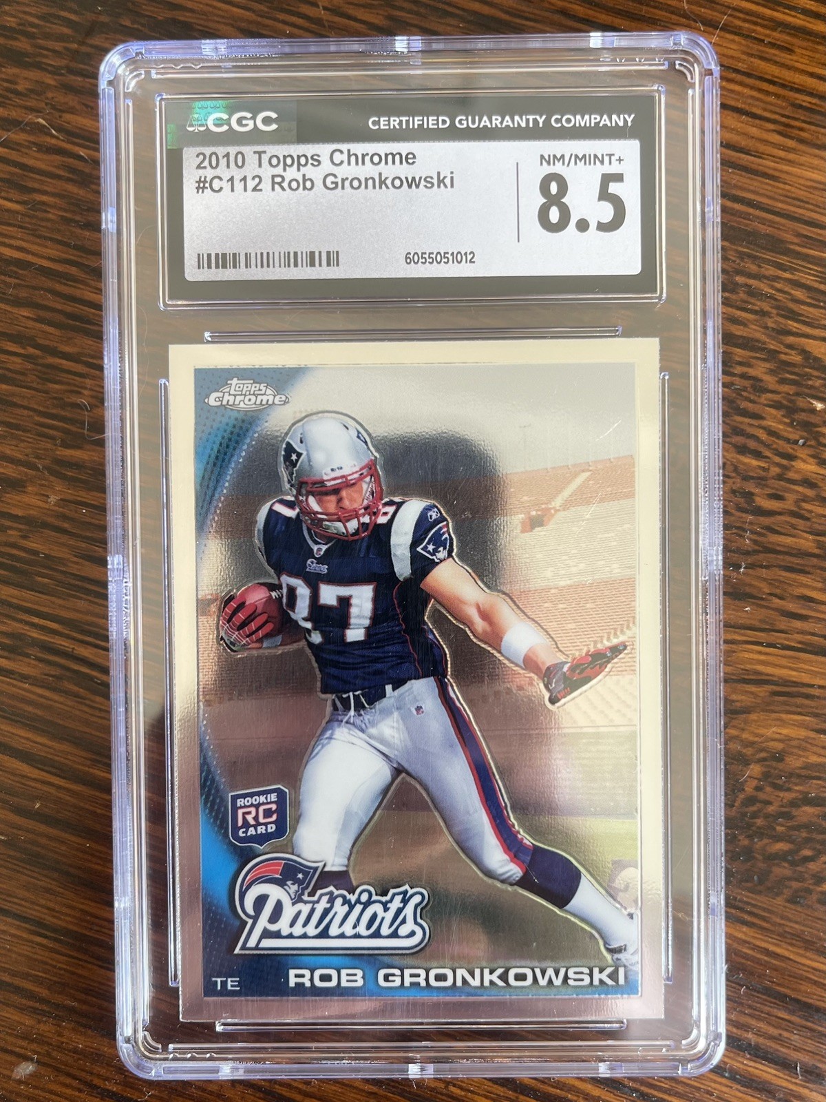 2010 Topps Chrome – Rob Gronkowski Rookie Card CGC – 8.5 (Future HOF)