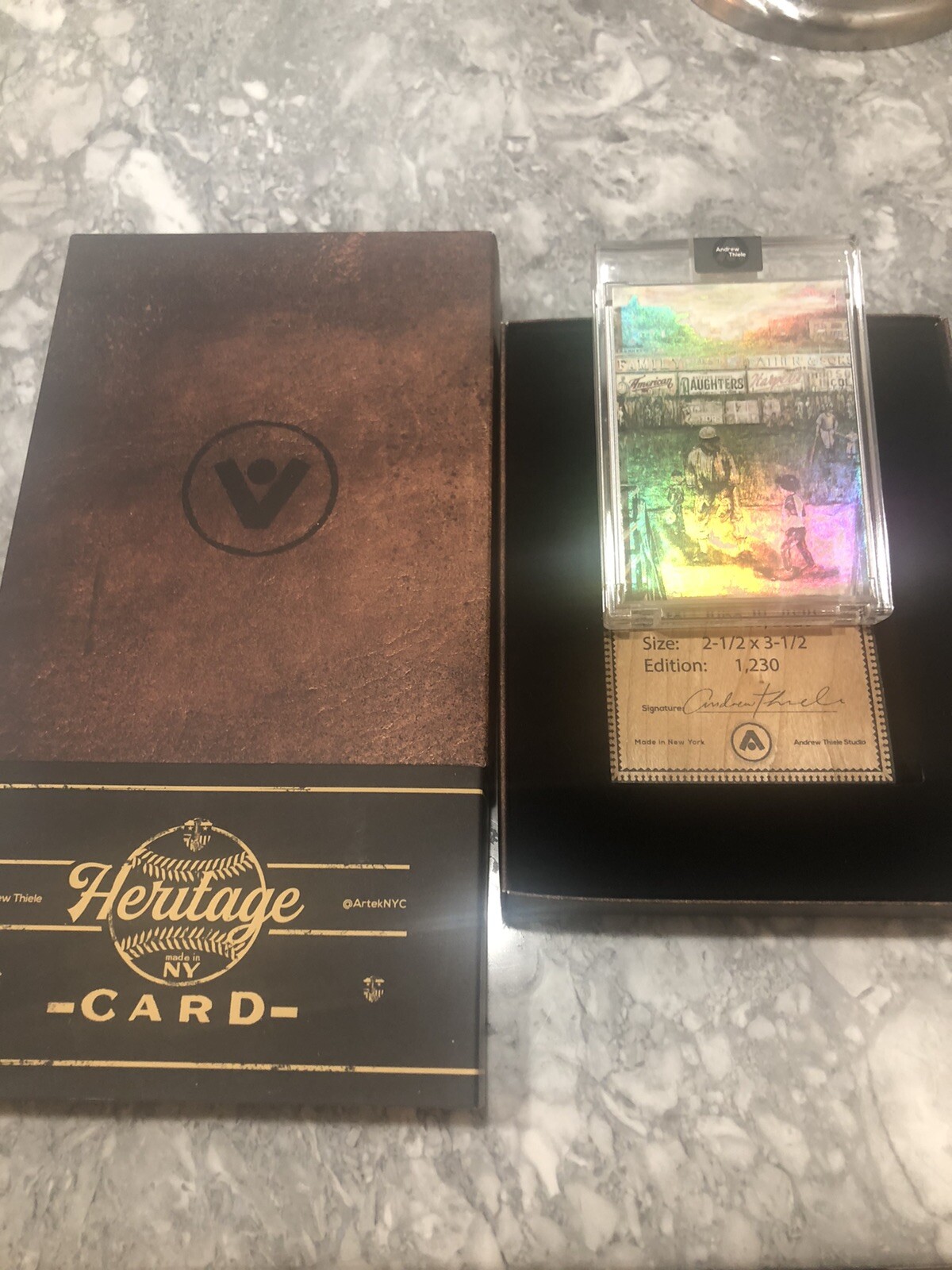 Andrew Thiele Heritage Companion Card Fathers Day 11/1230 Foil Topps Project
