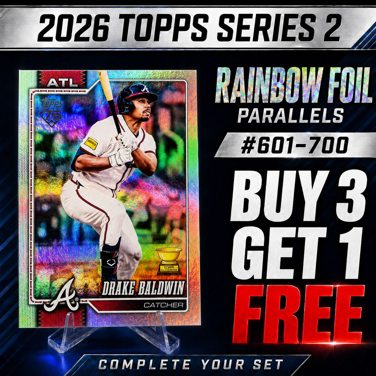 2026 Topps Series 2 Rainbow Foil #601-700 You Pick Complete Your Set