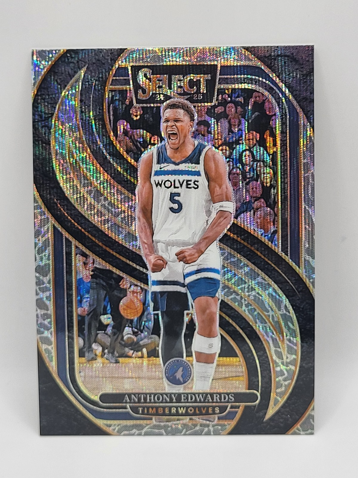 2024-25 Panini Select – Premier Level #130 Anthony Edwards Elephant Prizm SSP