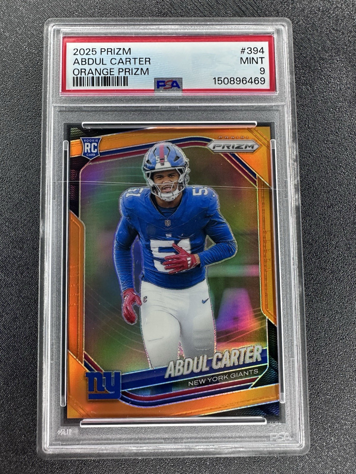 2025 Prizm Abdul Carter Rookie Orange Prizm /249 PSA 9 RC SSP 1st Overall READ