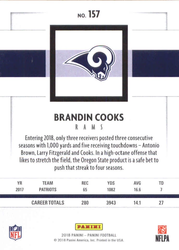2018 Panini #157 Brandin Cooks – FB