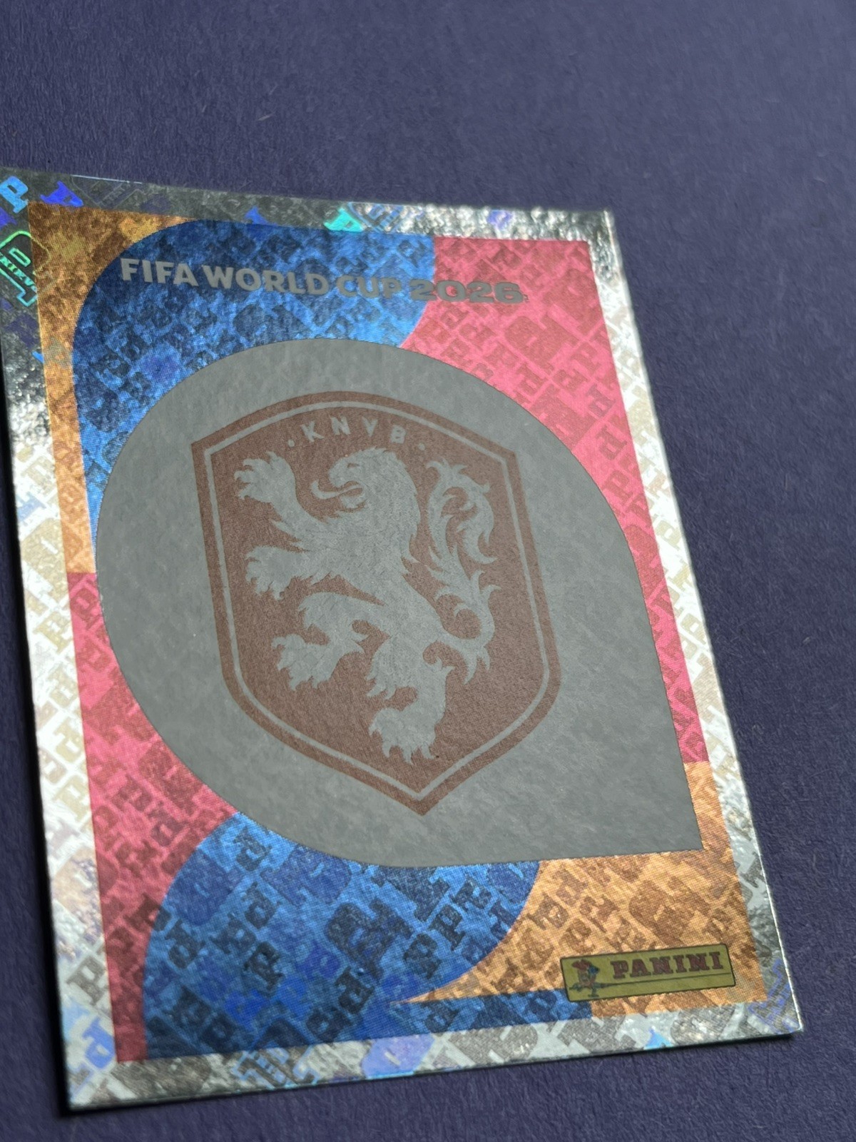 NETHERLANDS 2026 Panini FIFA World Cup Sticker FOIL #NED1 Team Emblem