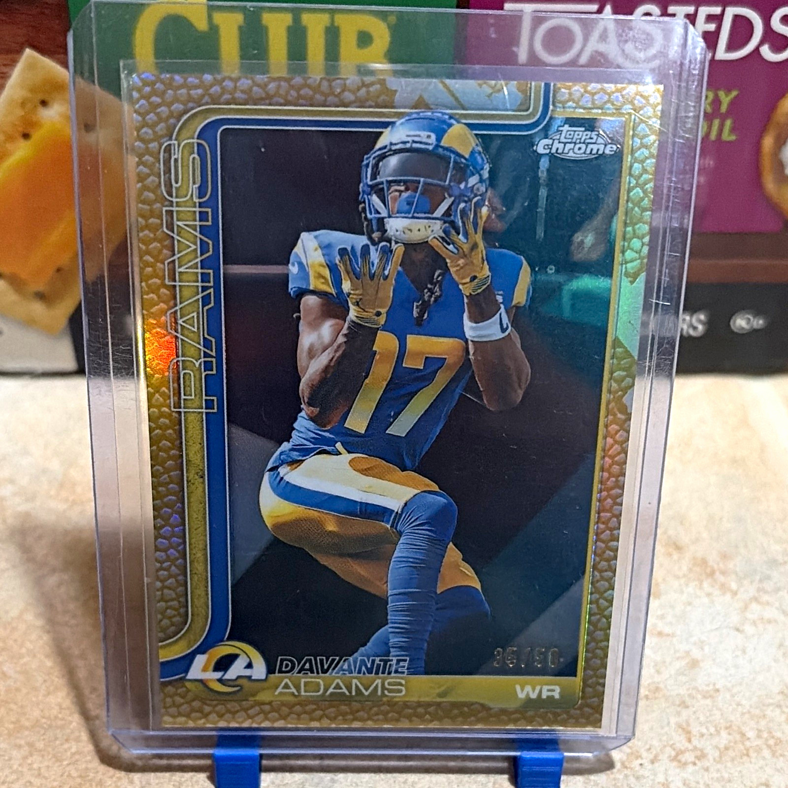 Topps Chrome 2024 Davante Adams Los Angeles Rams #165 Serial Numbered 35/50