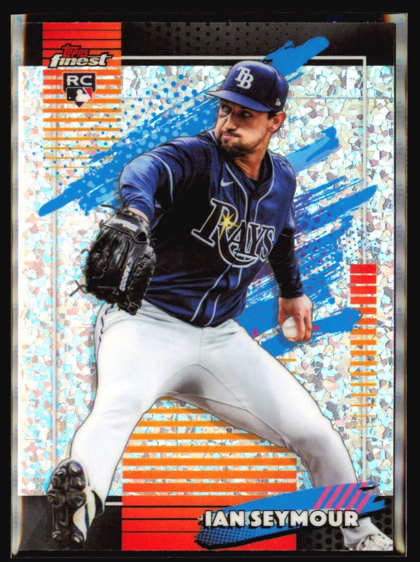 2026 Topps Finest Ian Seymour Uncommon Mini Diamond RC 154 Refractor Tampa Rays