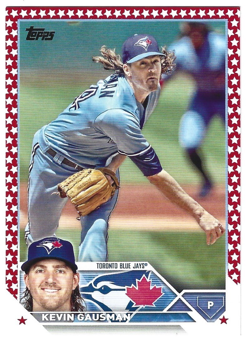 2023 Topps Independence Day #153 Kevin Gausman #30/76 – Toronto Blue Jays