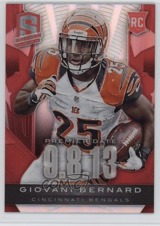 2013 Panini Spectra Rookie Premiere Date Red 7/25 Giovani Bernard #6 RC 0ty6