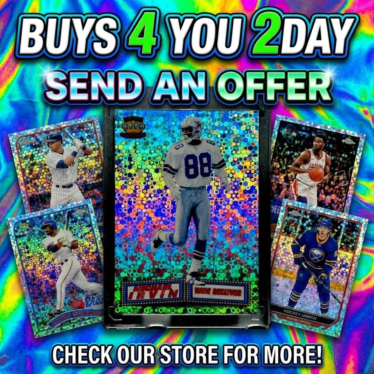 MALIK NABERS RARE SCOPE BLUE REFRACTOR PRIZM INVESTMENT CARD GIANTS MINT