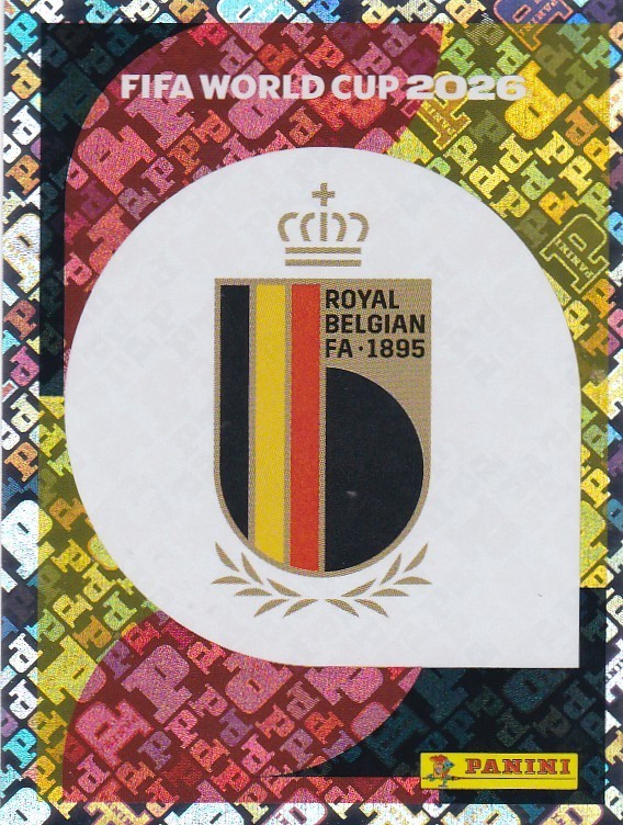 2026 Panini FIFA World Cup Sticker FOIL #BEL-1. Emblem (Belgium)
