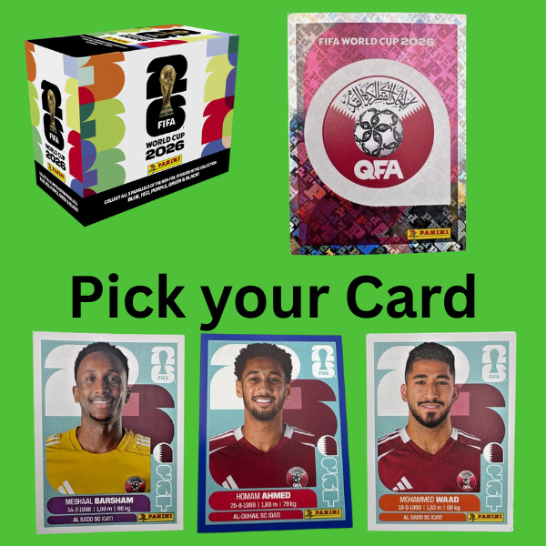 2026 Panini FIFA World Cup Qatar Stickers Pick Team Logo Player 100% Authentic