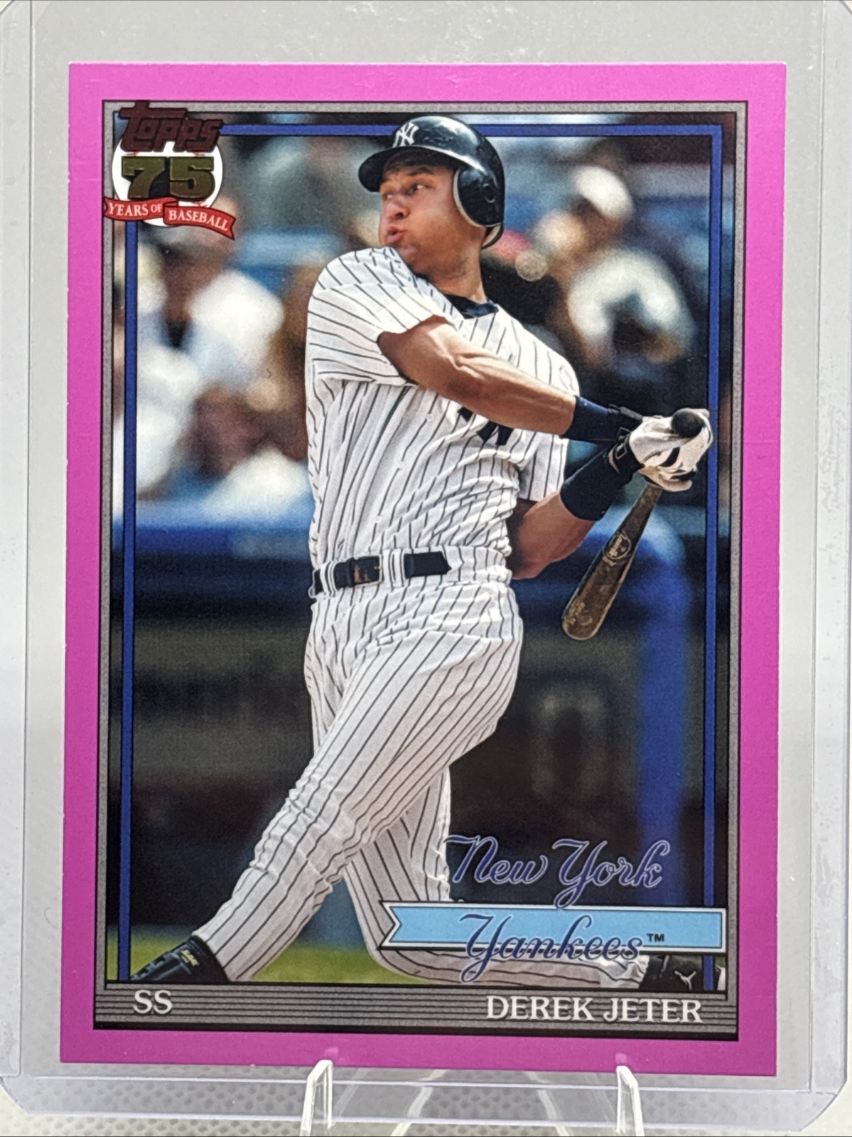 2026 Topps Series 1 – Derek Jeter Pink 1991 Topps Baseball #T91-30