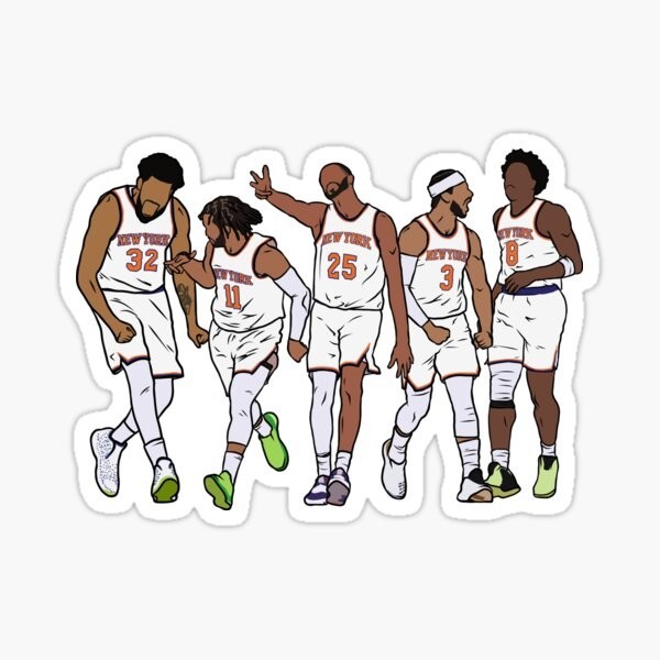 Knicks team Jalen Brunson Sticker Decal decal 4″ new york glossy new york kat