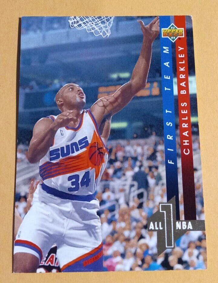 1993-94 Upper Deck All-NBA Charles Barkley #AN1 Insert Card – Phoenix Suns