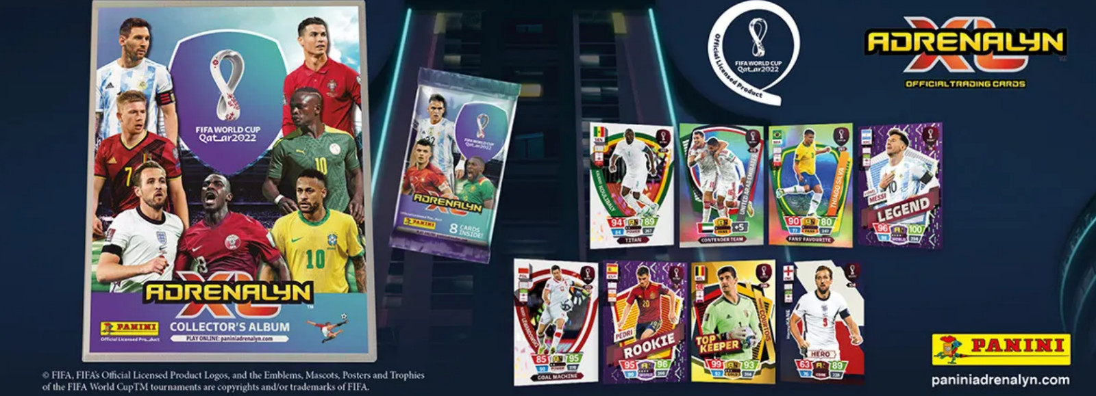 2022 FIFA QATAR World Cup Panini Adrenalyn XL Trading Cards FANS’ FAVOURITE
