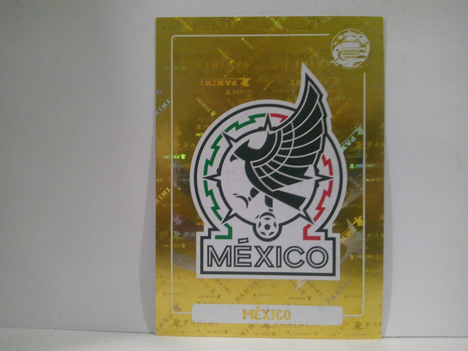 2024 Panini Copa America Stickers Gold Foil Mexico Emblem #MEX1