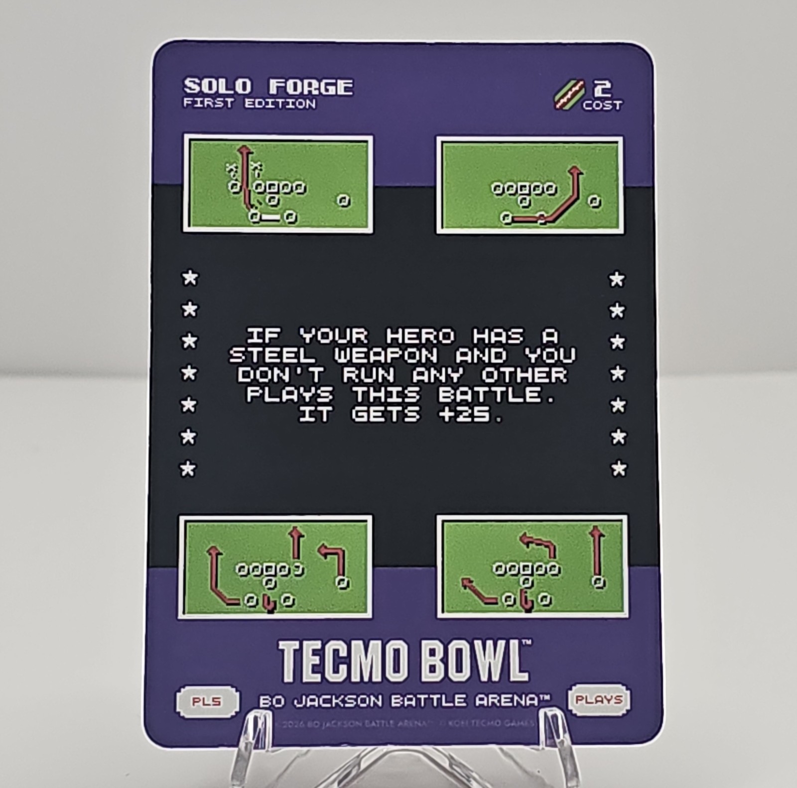 Bo Jackson Battle Arena Tecmo Bowl PL5 “Solo Forge” 1st Edition SSP Play