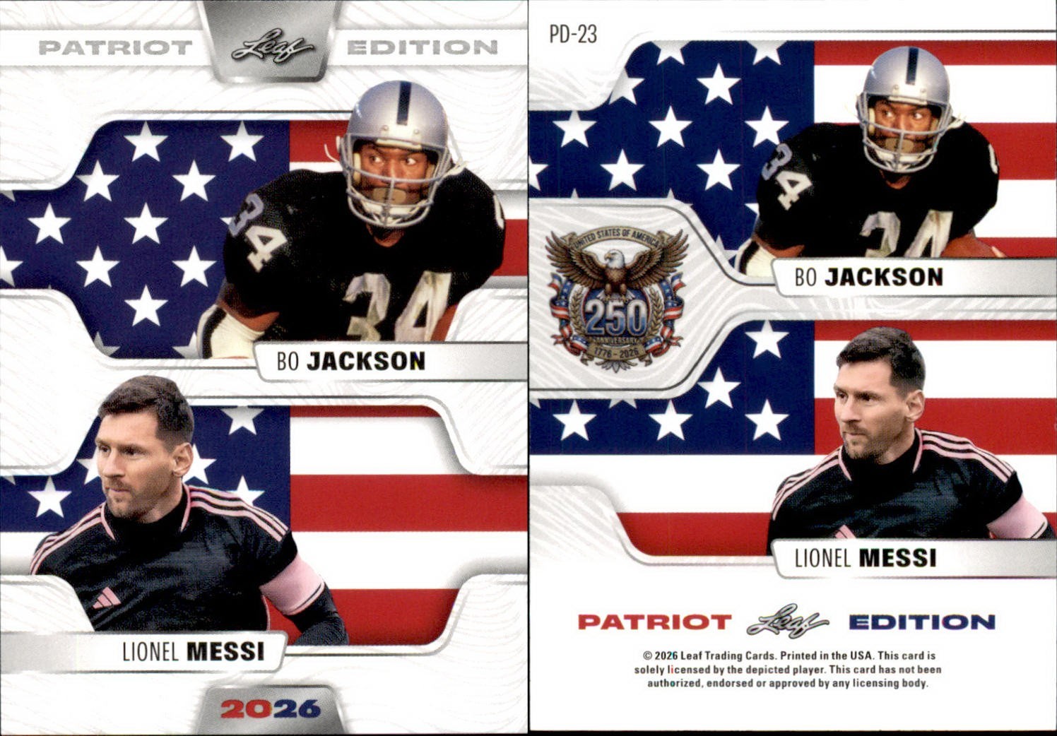 2026 LEAF 250TH ANNIVERSARY PATRIOT EDITION JACKSON / MESSI PD-23 MULTISPORT