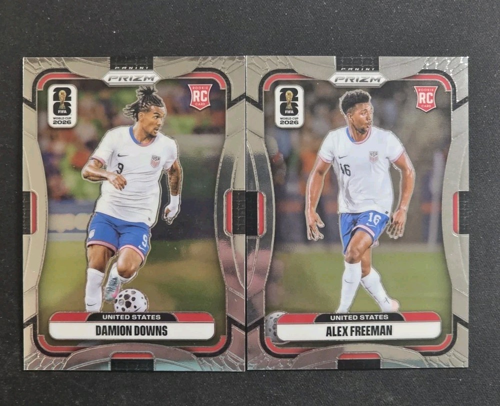 2026 Panini Prizm FIFA World Cup ALEX FREEMAN – DAMION DOWNS RC USA (2)
