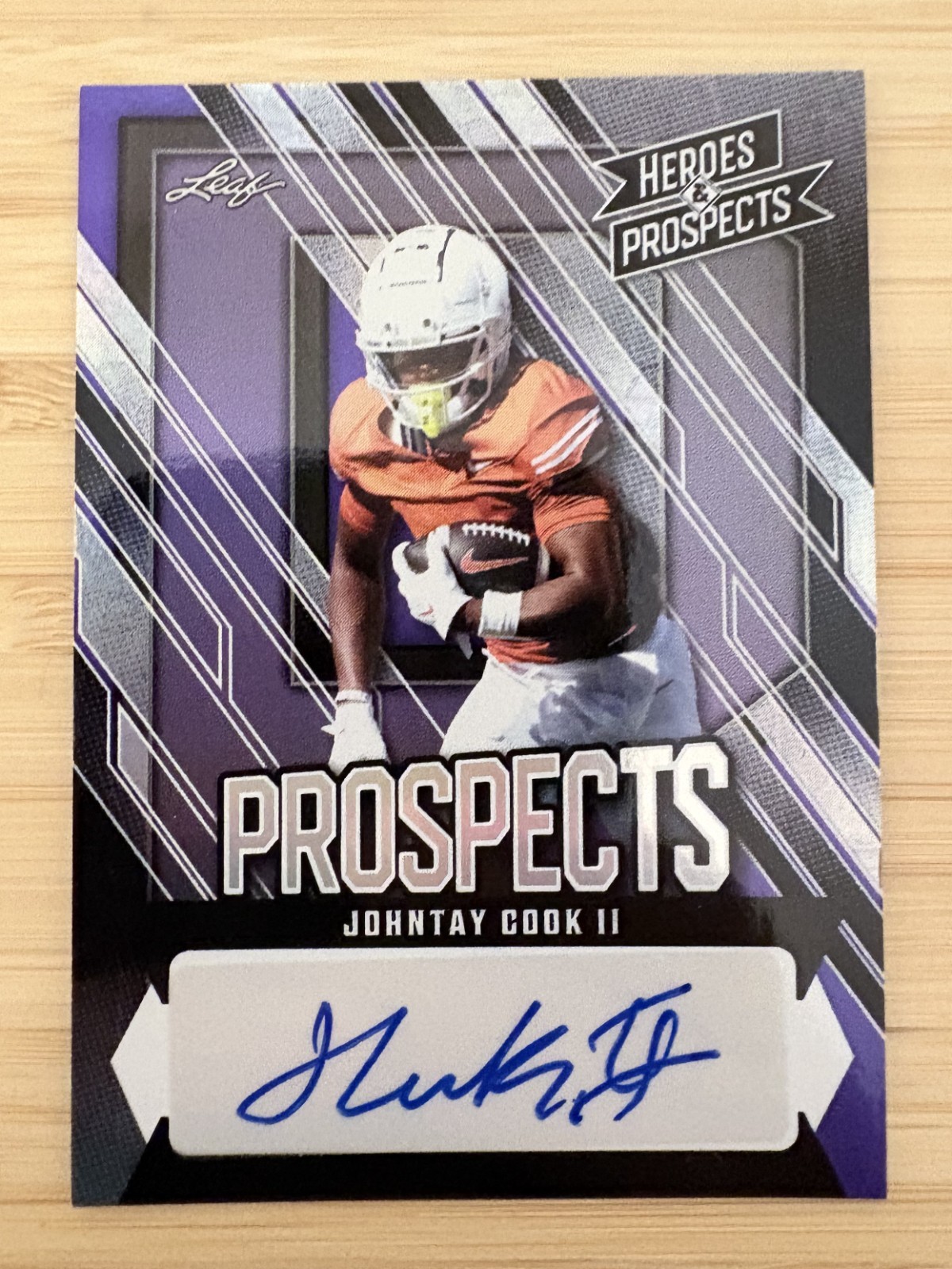 2024 Leaf Heroes and Prospects JOHNTAY COOK II Autographed Longhorns RC #1/25