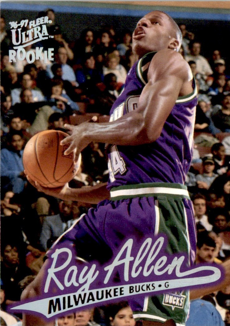 1996-97 Ultra Ray Allen RC Milwaukee Bucks #60