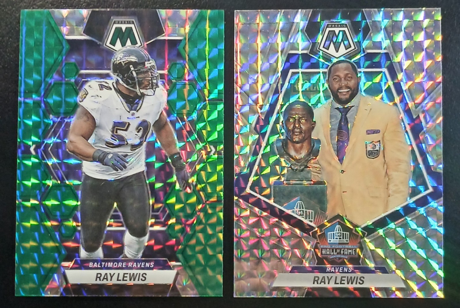 2023 Panini Mosaic Silver Mosaic Prizm HOF #273 Ray Lewis Ravens BOGO G52