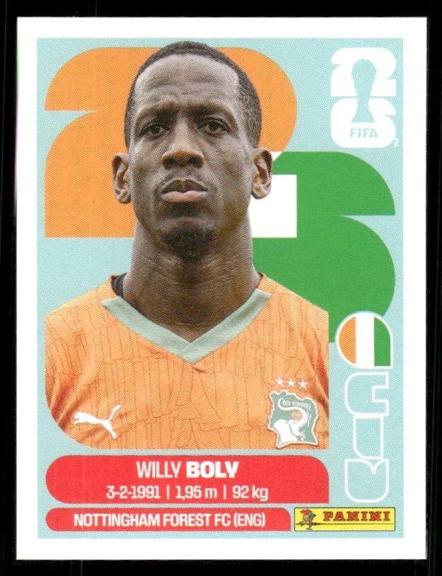 2026 USA Fifa World Cup Panini Sticker WILLY BOLY Ivory Coast CIV7