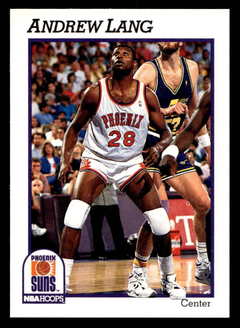 1991-92 NBA Hoops – Andrew Lang #166 Basketball Sports Card Raw Trading Card