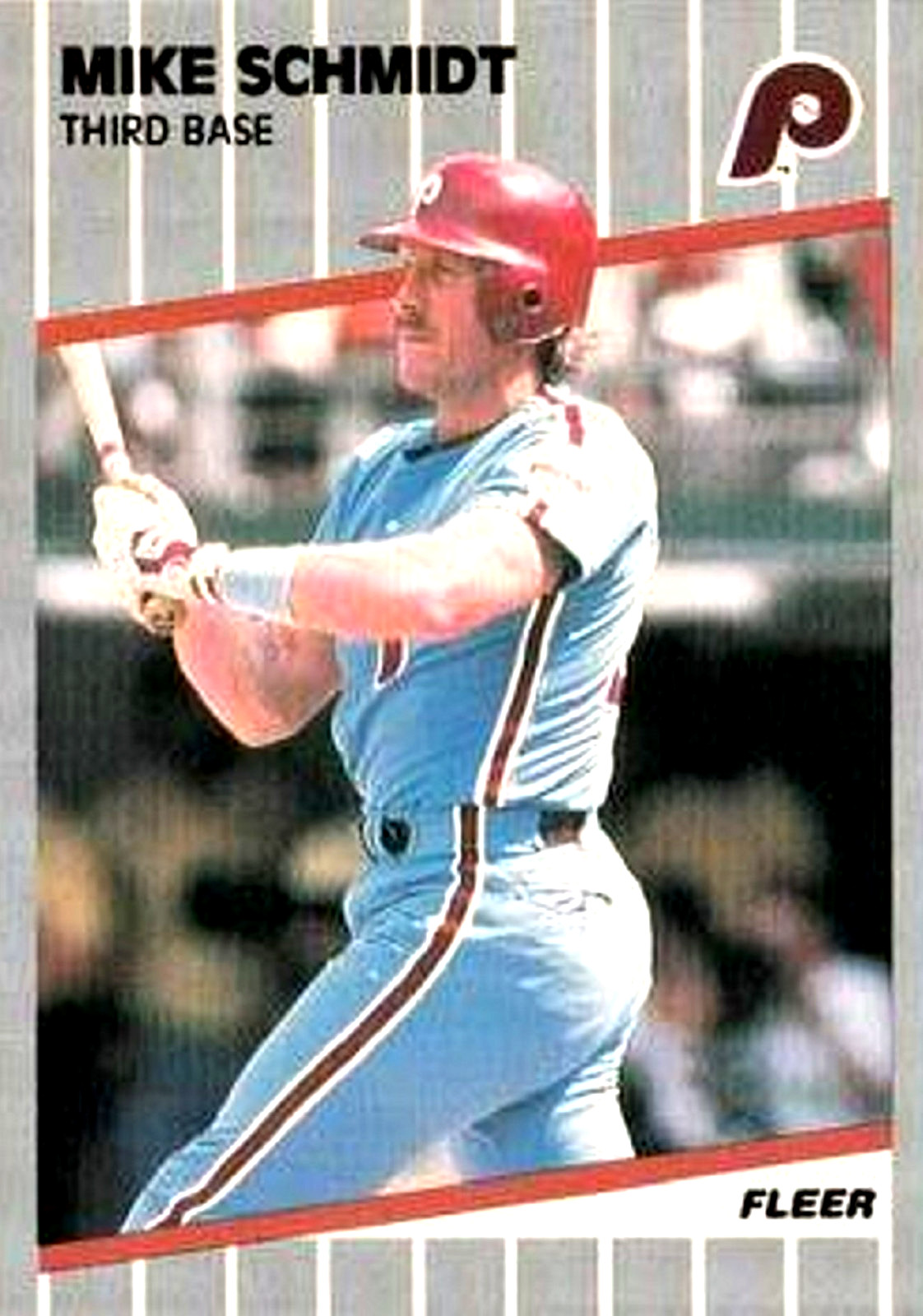 1989 Fleer #582 Mike Schmidt Philadelphia Phillies HOF