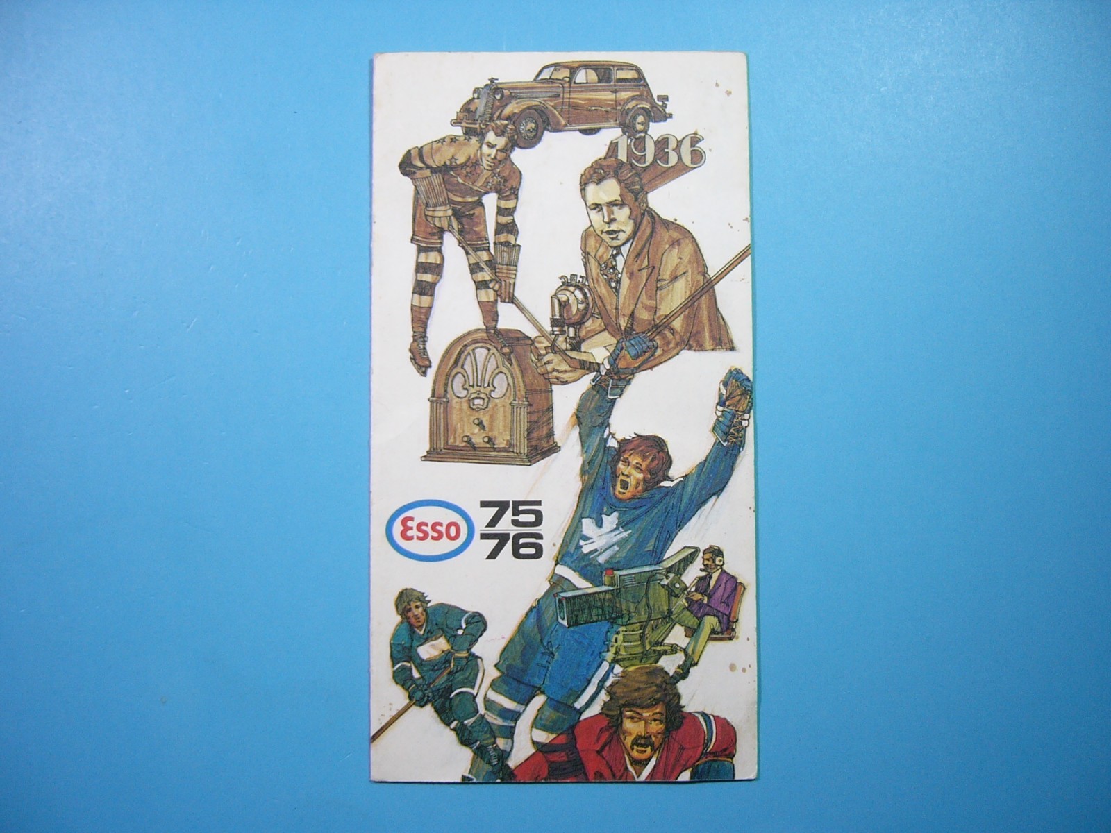1975/76 IMPERIAL OIL ESSO NHL HOCKEY BROADCASTS SCHEDULE ENGLISH VERSION
