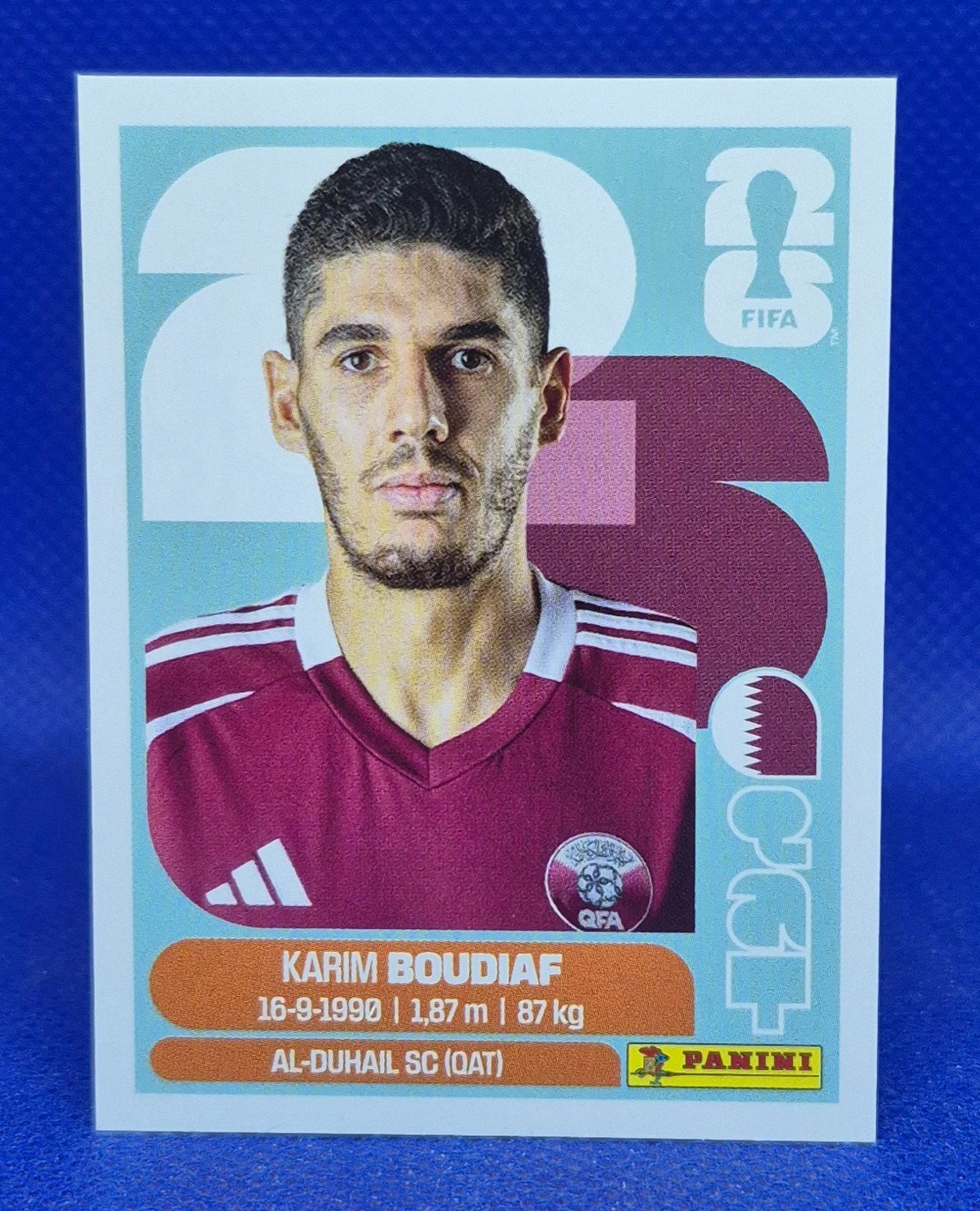 2026 Panini FIFA World Cup Sticker Karim Boudiaf #QAT 10 – Qatar