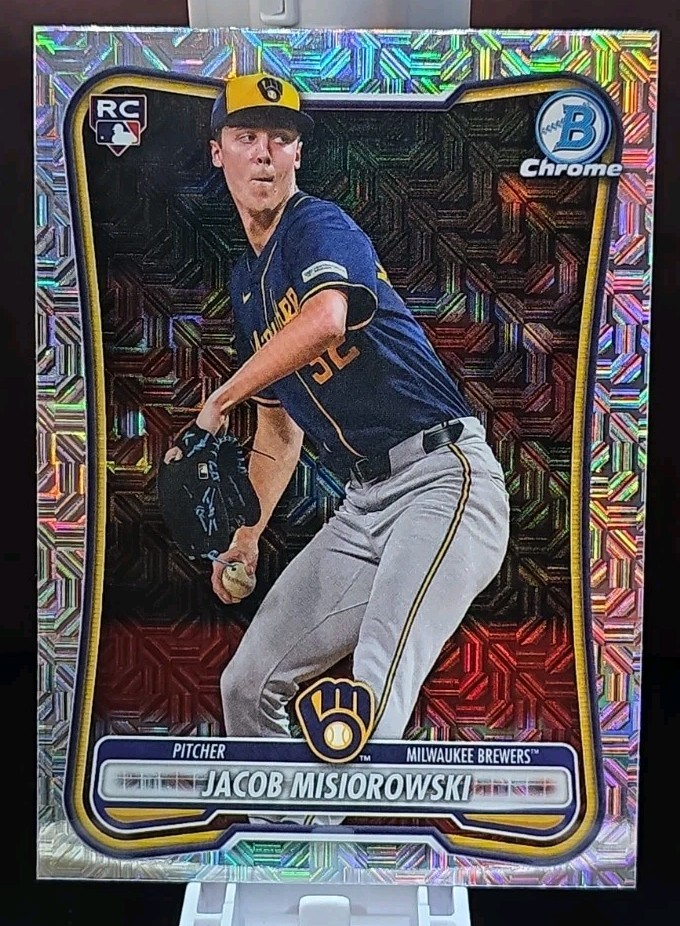 2026 Bowman Jacob Misiorowski Mojo Refractor RC #35 Brewers