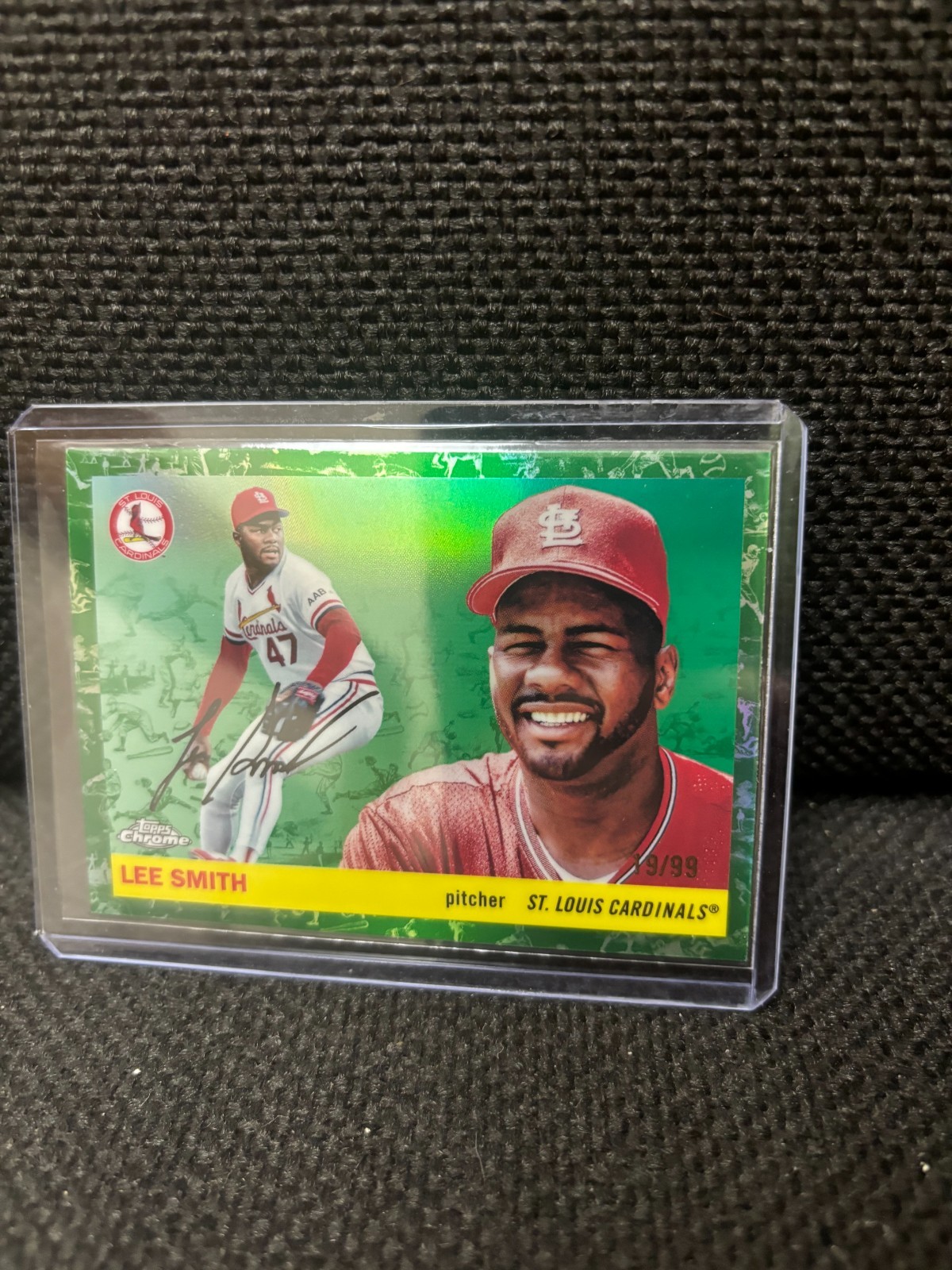2025 Topps Platinum Chrome Lee Smith HOF #333 GREEN TOILE 19/99 Cardinals
