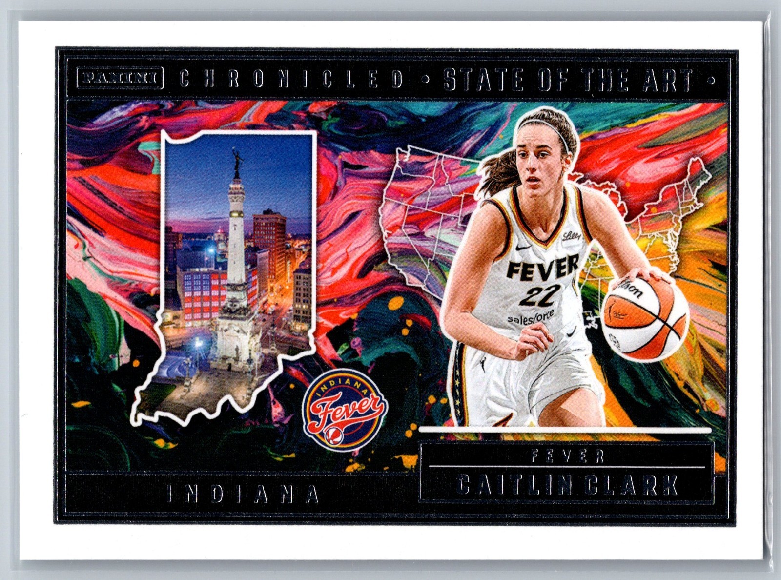 2025 Panini Caitlin Clark Chronicled WNBA State of the Art Caitlin Clark #81