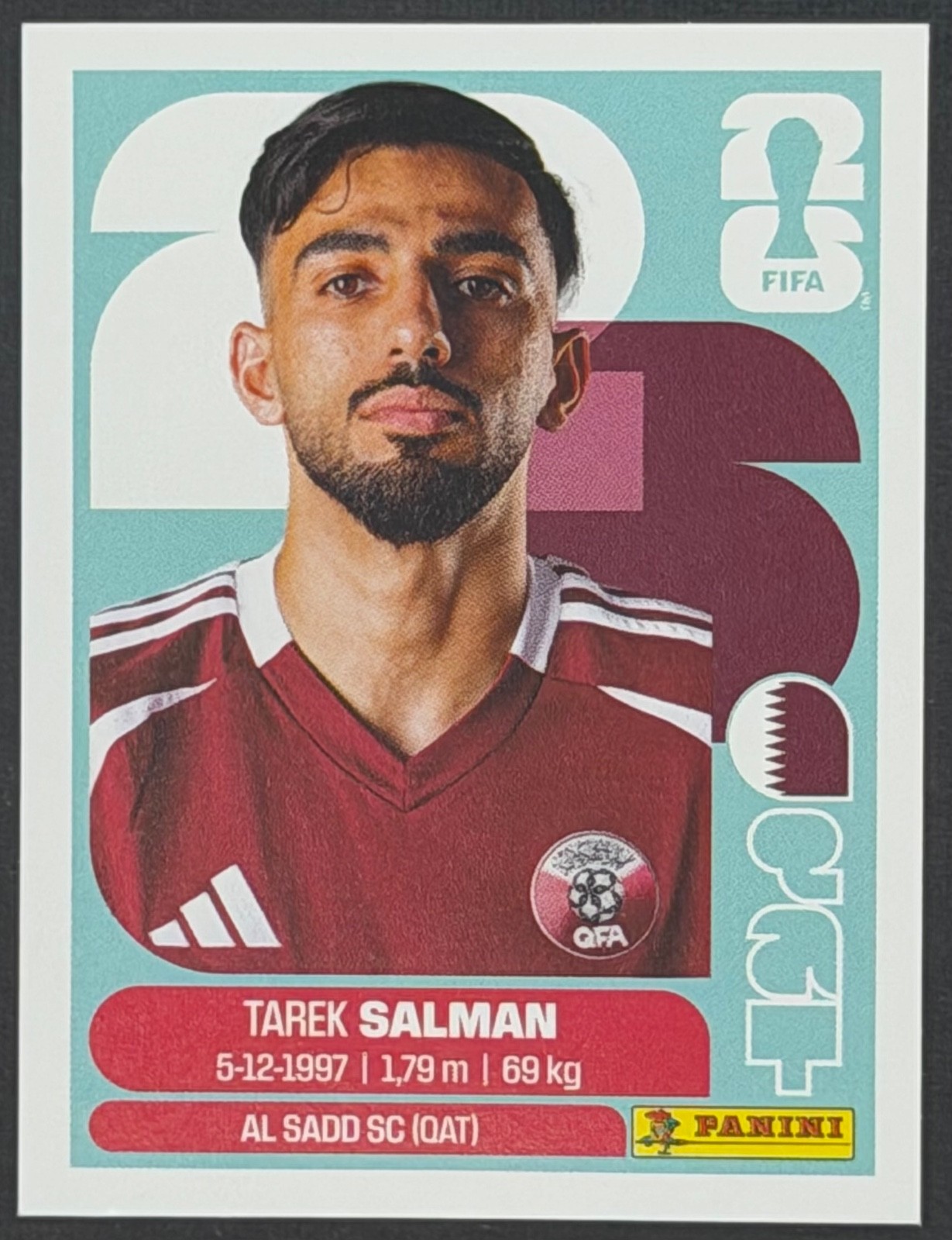 Tarek Salman Panini FIFA World Cup 2026 Sticker QAT8 – Qatar