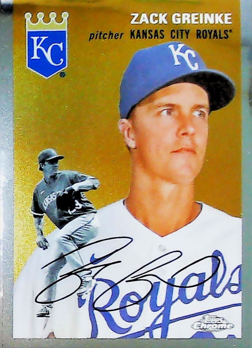 2023 TOPPS CHROME PLATINUM ANNIVERSARY #272 ZACK GREINKE KANSAS CITY ROYALS