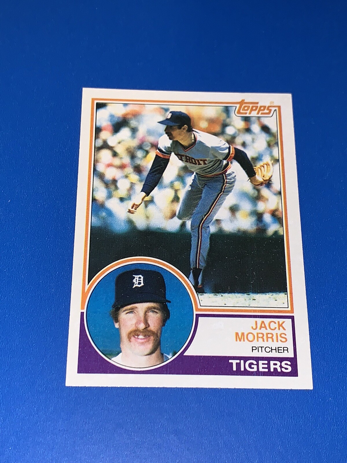 1983 Topps Jack Morris Baseball Card #65 Detroit Tigers Set Break NM-MINT