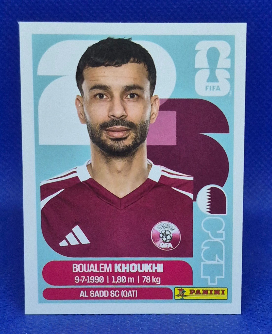 2026 Panini FIFA World Cup Sticker Boualem Khoukhi #QAT 6 – Qatar