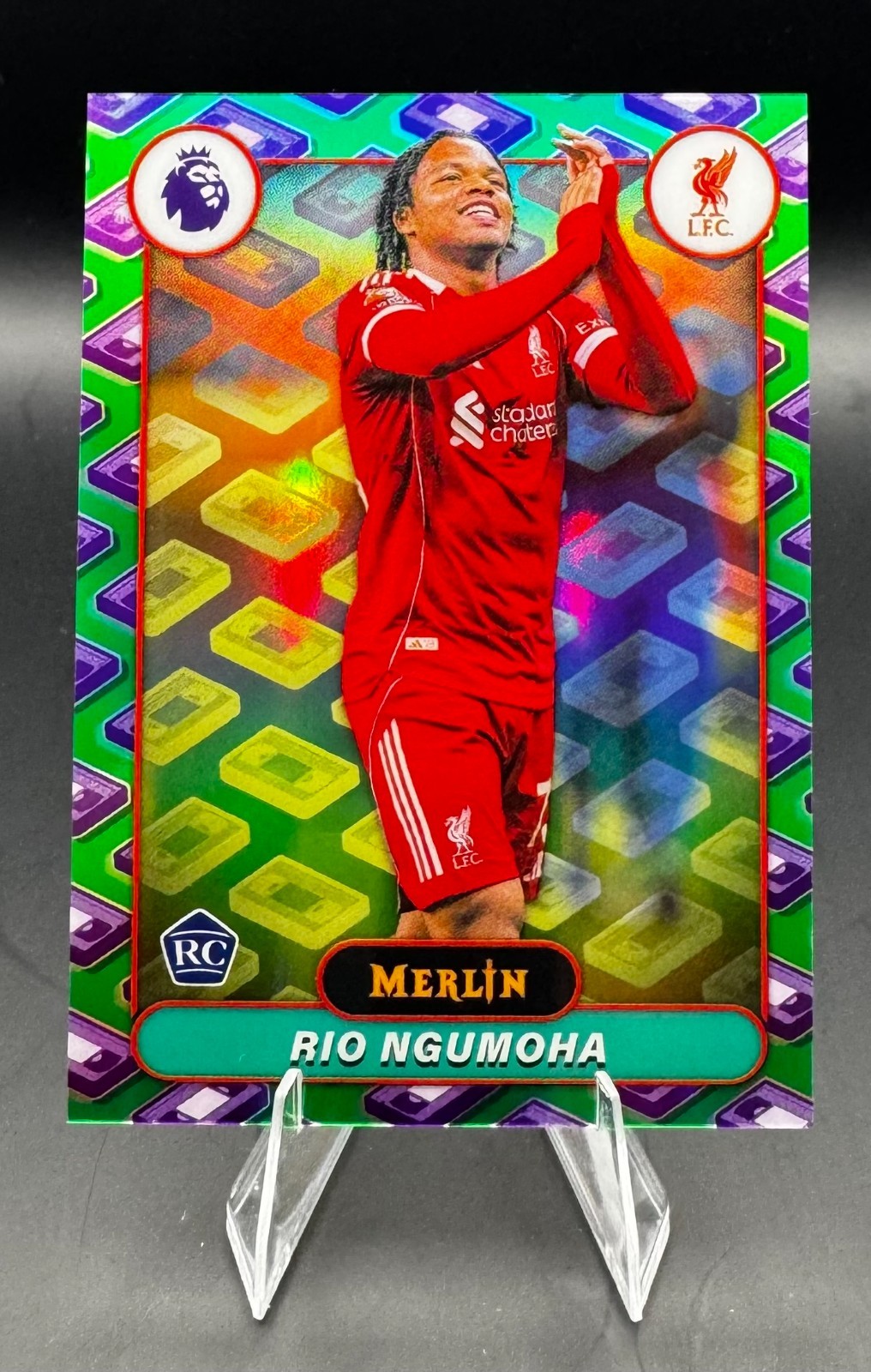 2026 Topps Merlin Premier League Rio Ngumoha VHS Liverpool RC SSP🔥⚽️