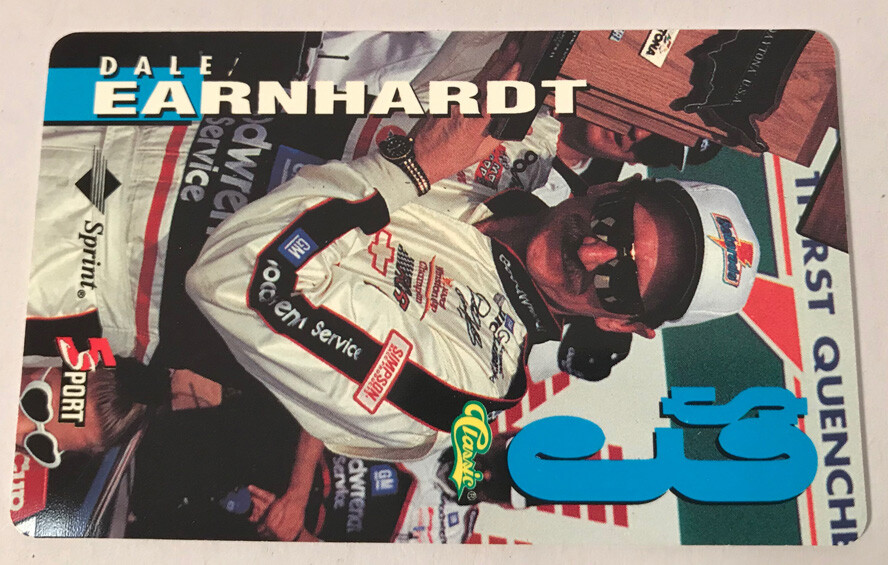 1995 Dale Earnhardt Limited Edition Collectible Phone Card, Sprint, Classic