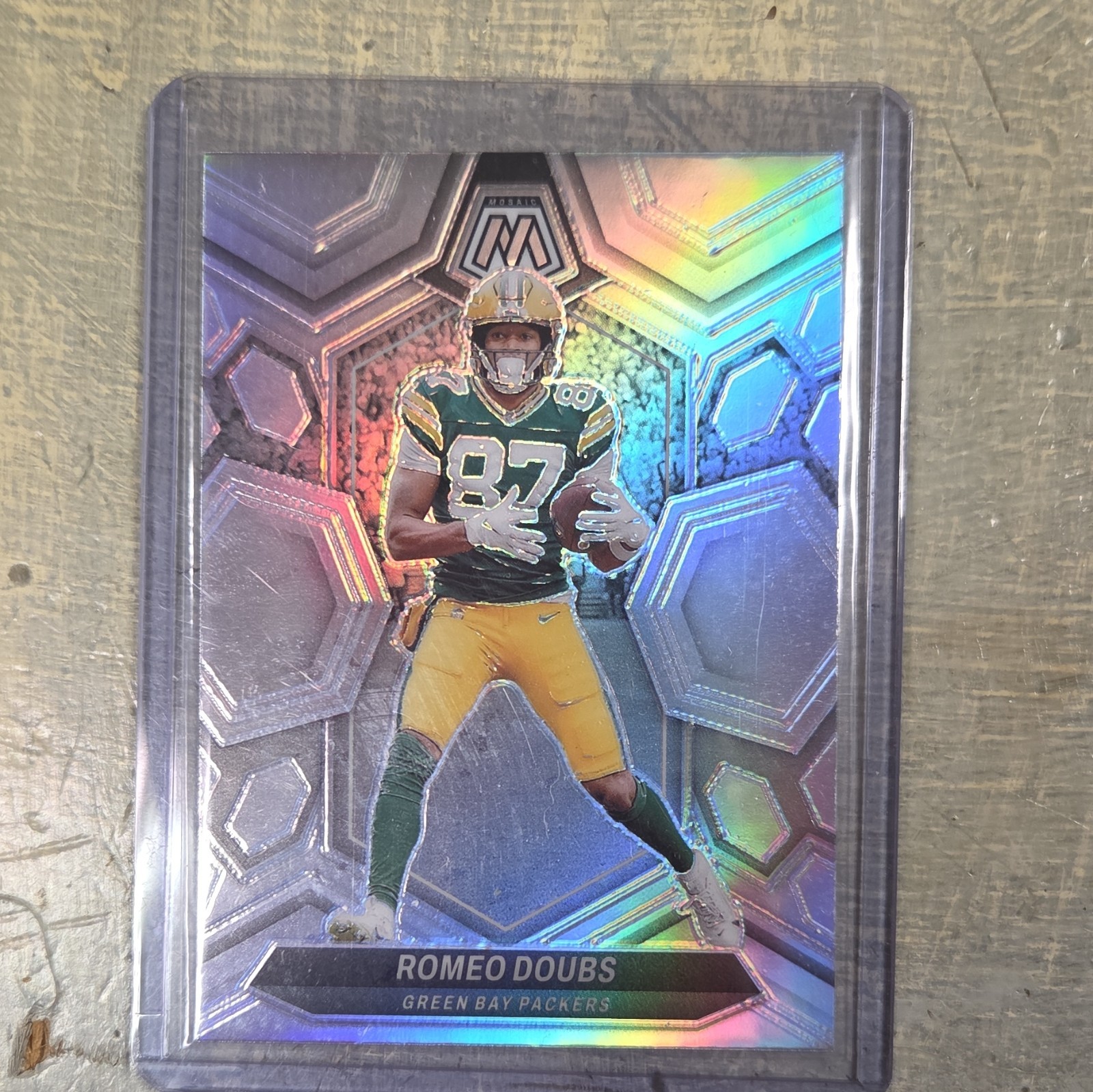 Panini Mosaic 2024 Romeo Doubs Prizm #82 Green Bay Packers Football Card