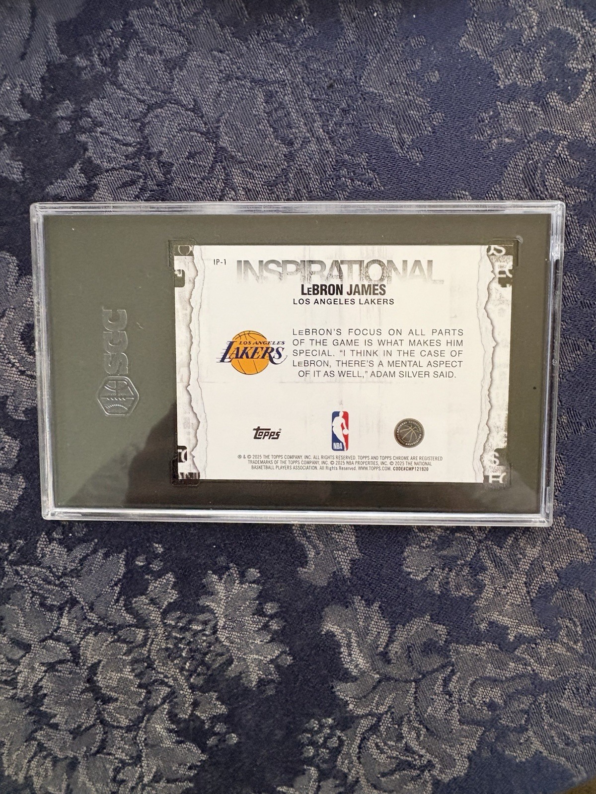LEBRON JAMES SGC 10 2025-26 Topps Chrome Yellow Inspirational Card 173/275 SP