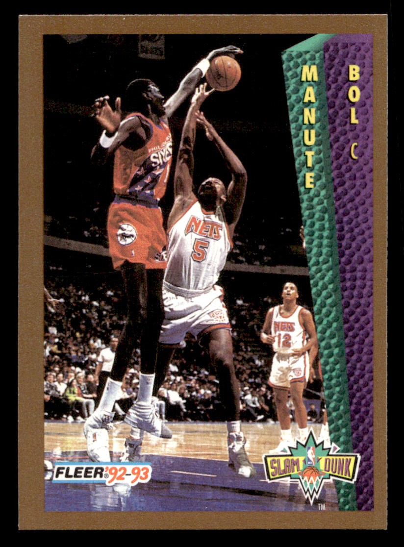 1992-93 Fleer – Slam Dunk Manute Bol #285 Basketball Sports Card Raw