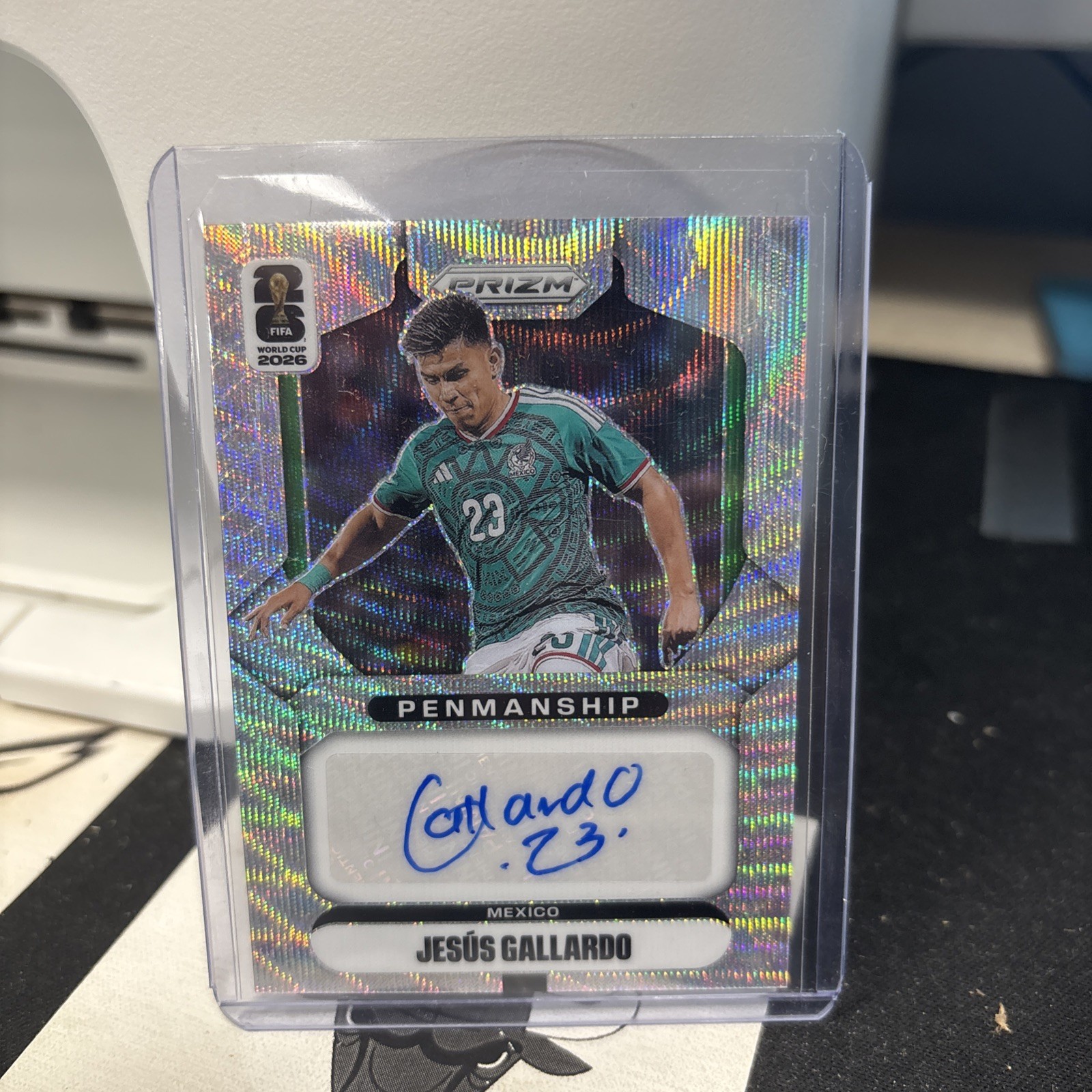 2026 Prizm World Cup Soccer JESUS GALLARDO Penmanship Auto Wave Prizm P-JGO