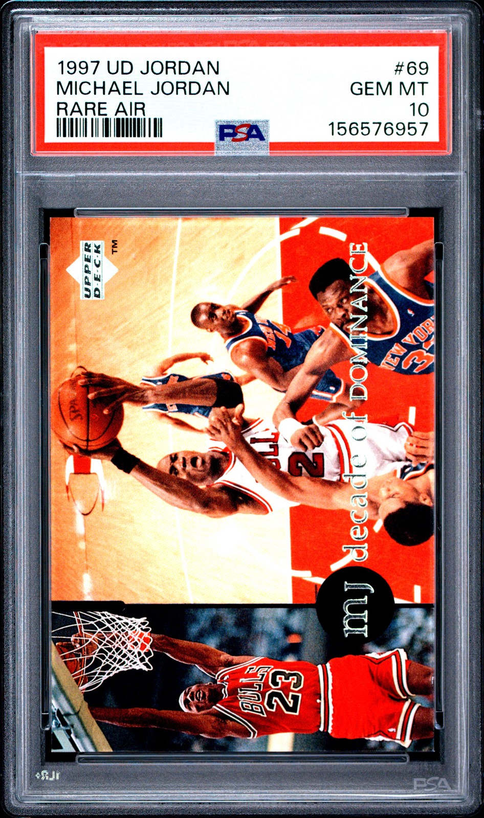 1997 Upper Deck Mj Rare Air #69 Michael Jordan Rare Air PSA 10