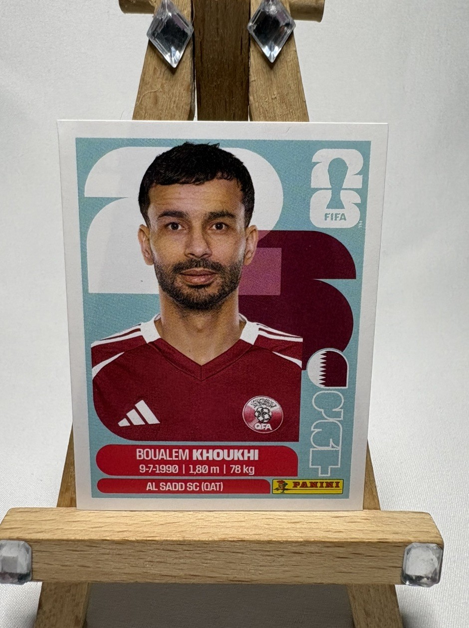 BOUALEM KHOUKHI 2026 Panini FIFA World Cup Sticker #QAT6 Qatar