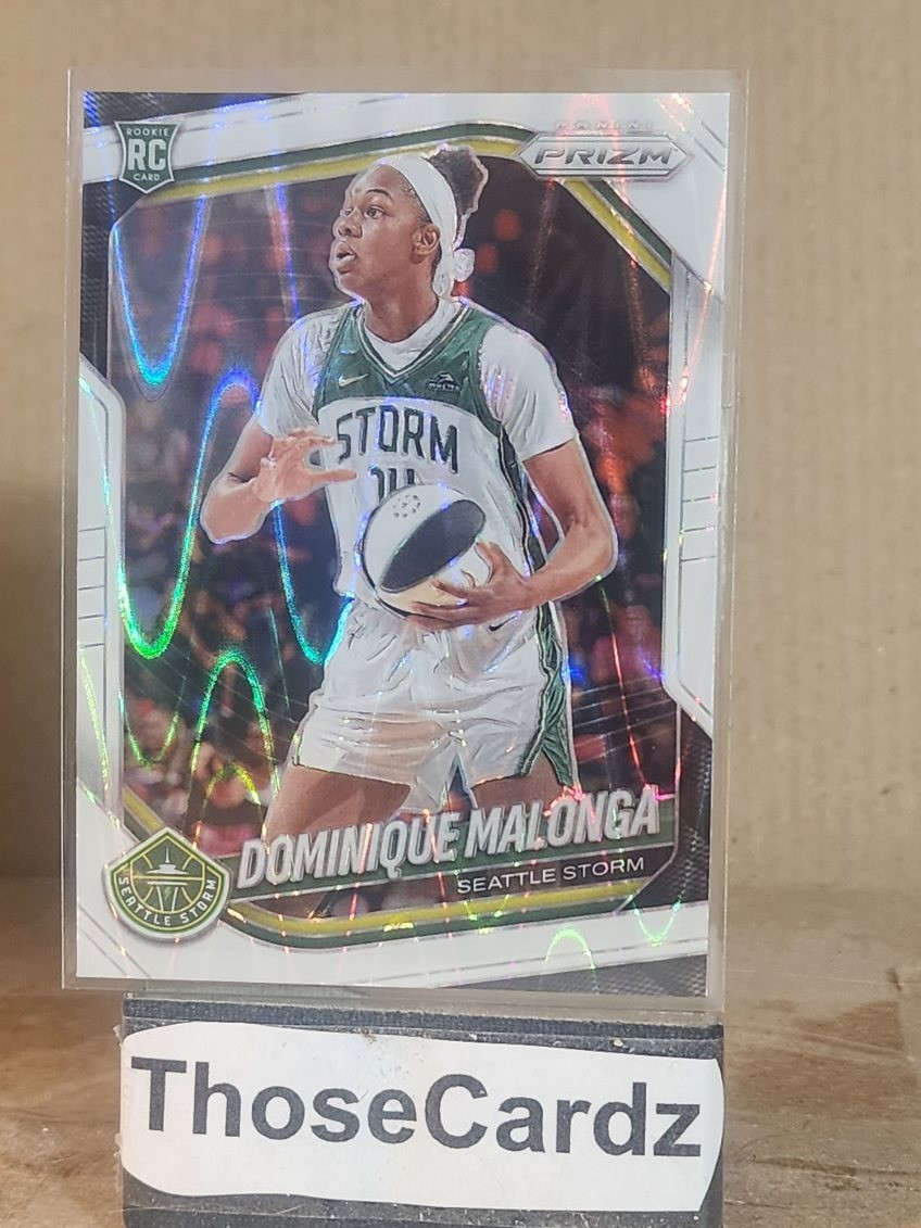 2025 Panini Prizm WNBA White Seismic Prizm #116 Dominique Malonga
