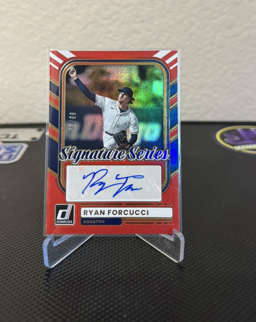 2026 Donruss – Ryan Forcucci – Signature Series Auto Holo Red /99 – Astros