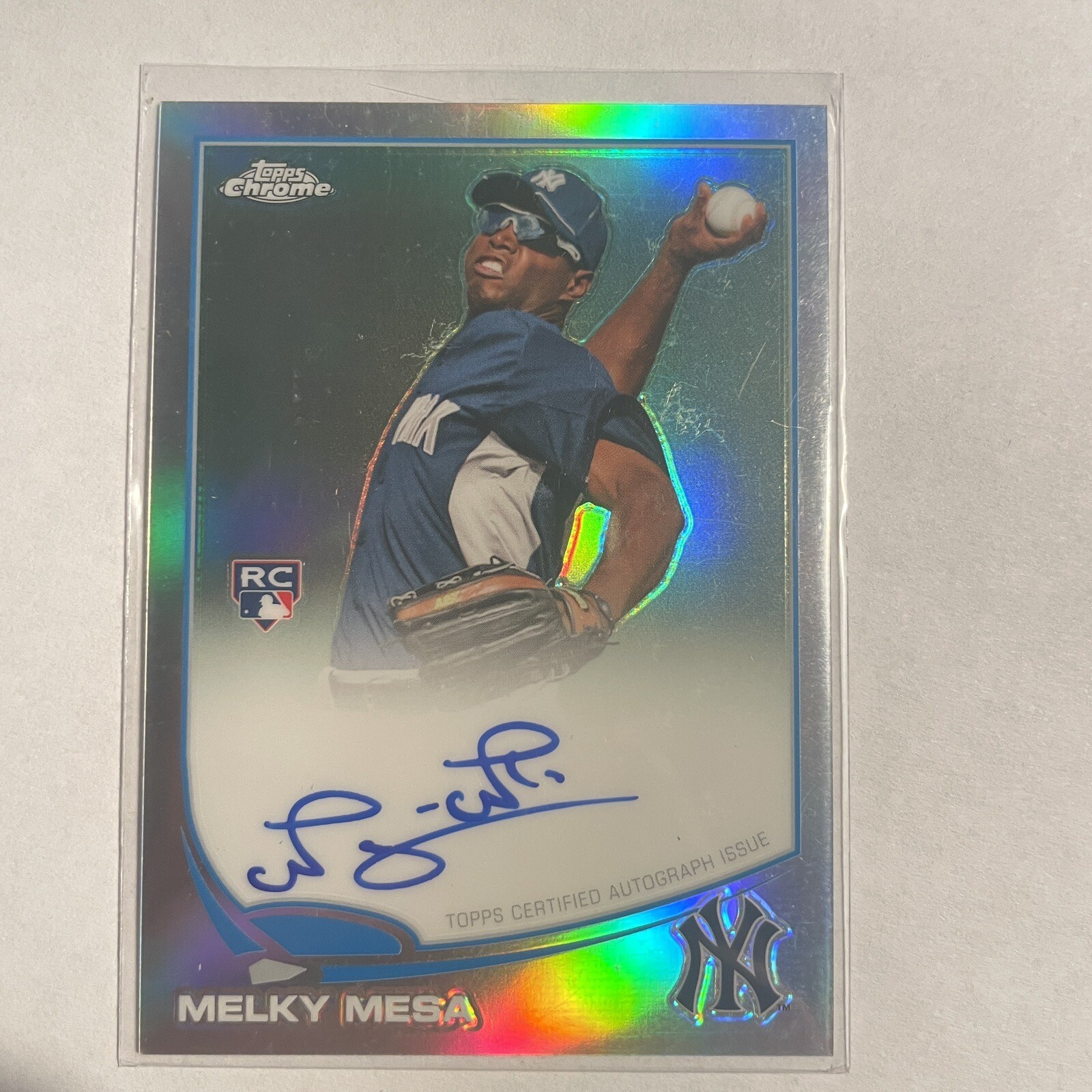 2013 Topps Chrome Rookie Autographs Refractors #157 Melky Mesa Auto /499